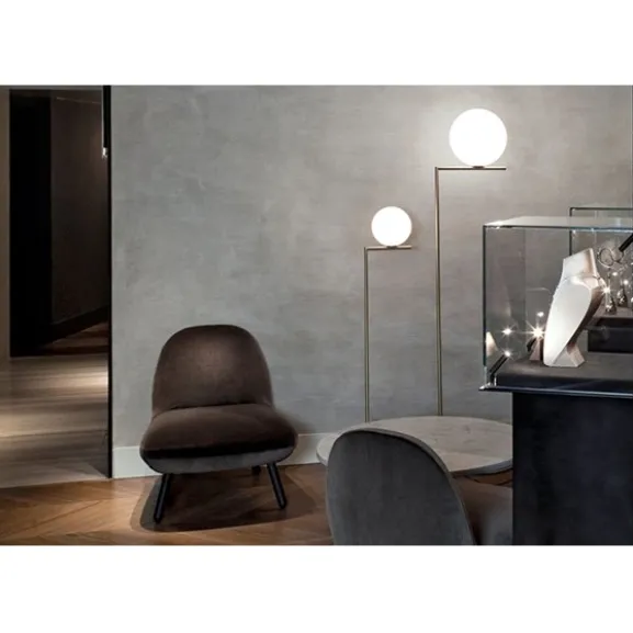 IC Lights F2 golvlampa, krom 185cm