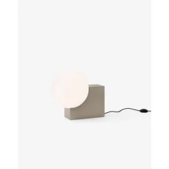 Journey Golvlampa SHY4 Brushed Steel base Opalglas