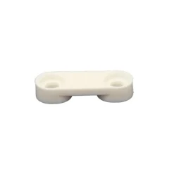 Kabelavlastare 2-klack vit H=6,5mm
