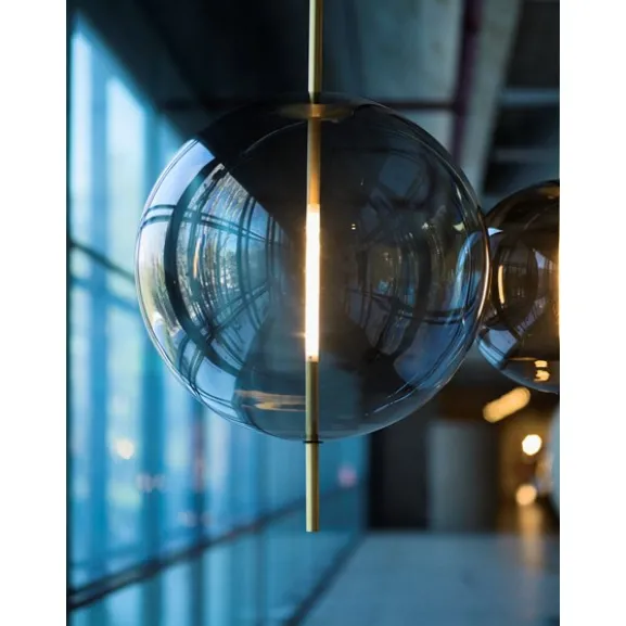 Kandinsky 45 pendel Smoked grey, brass