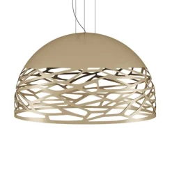 Kelly large dome pendel, champagne 80cm