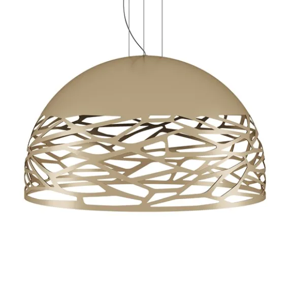Kelly large dome pendel, champagne 80cm