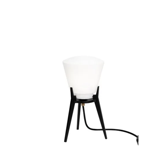 KH#100 Bordslampa hög svart/opalvit