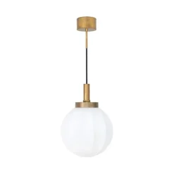 Klyfta 1 taklampa, råmässing/mattopal 25cm