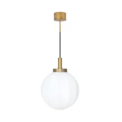 Klyfta 1 taklampa, råmässing/mattopal 30cm