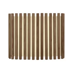 Komorebi lampskärm medium rectangular, mörkbetsad ek