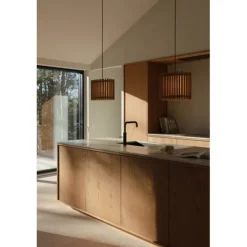 Komorebi lampskärm medium rectangular, ek
