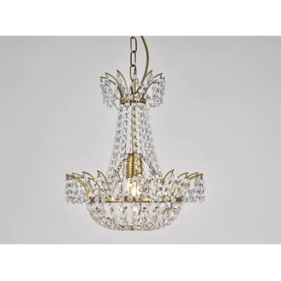 Kristallkrona Alexander Antikmässing 36cm