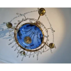 Kristallkrona Blå Elegans 45 cm