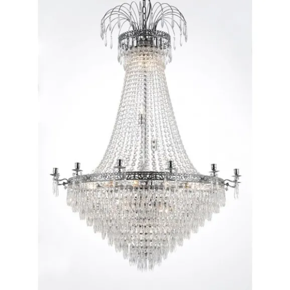 Kristallkrona Empire Classic Ny 10-Arm Xl Krom 95cm