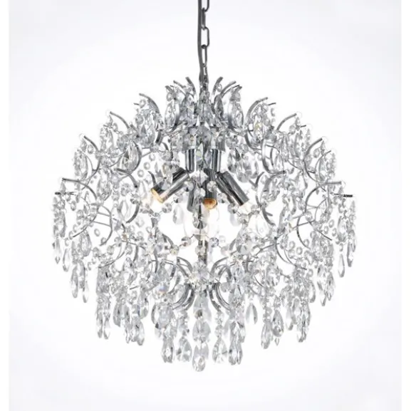 Kristallkrona Kate Krom 48cm