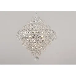 Kristallkrona Silvia Krom 40cm