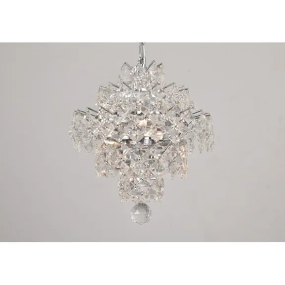 Kristallkrona Silvia Krom 26cm