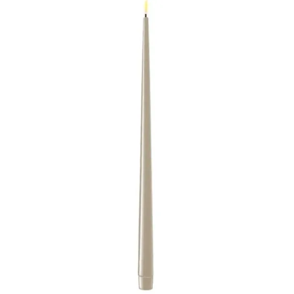 Kronljus-LED shiny 2-pack sand 38 cm