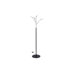 Kvist 4 golvlampa, förnicklad mässing/svart 190cm