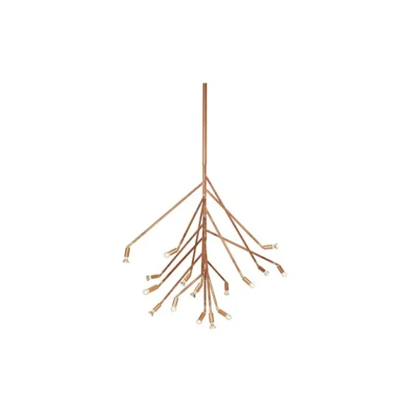 Kvist 16 taklampa, råkoppar 130cm