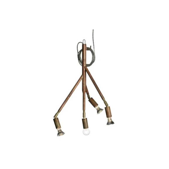 Kvist 4 taklampa, råkoppar 41cm