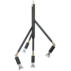 Kvist 4 taklampa, svartstruktur 41cm