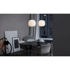 Lamella 3 pendel, vit/aluminium