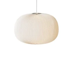 Lamella 1 pendel, vit/aluminium
