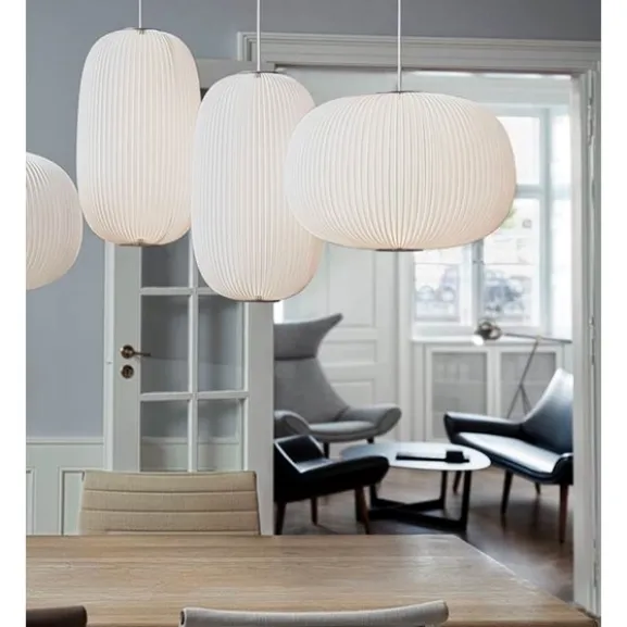 Lamella 2 pendel, vit/aluminium
