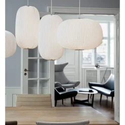 Lamella 2 pendel, vit/aluminium