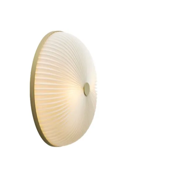 Lamella plafond vägg/tak, vit/guld 35cm