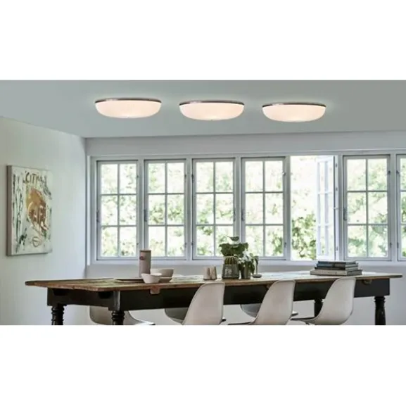 Lamella plafond vägg/tak, vit/aluminium 35cm