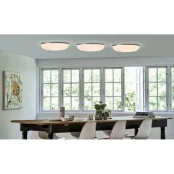 Lamella plafond vägg/tak, vit/aluminium 35cm
