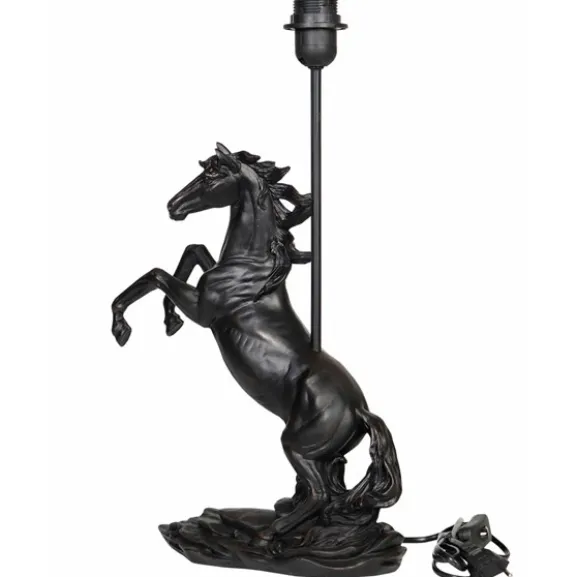 Lampa Häst Stegrande, svart