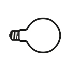 Lampadina LED-lampa glob E27 125mm 2W