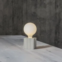 Lampfot E27 Box Beige