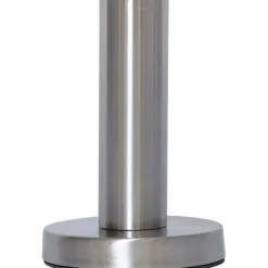 Lampfot E27 Glans Stål 17cm