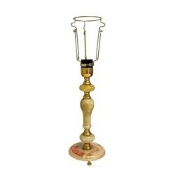 Lampfot Marmor & Mässing, 46 cm