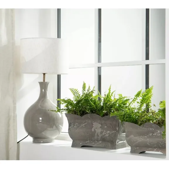 Lampskärm Linne Cylinder Creme 30cm