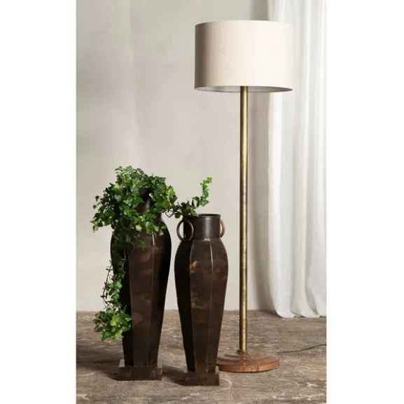 Lampskärm Linne Cylinder Natur 40cm