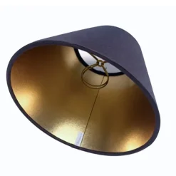 Lampskärm Mörkgrå/Guld 19cm
