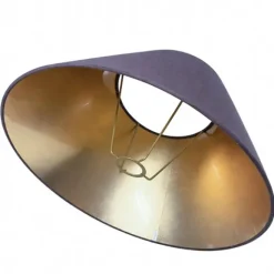 Lampskärm Mörkgrå/Guld 25cm
