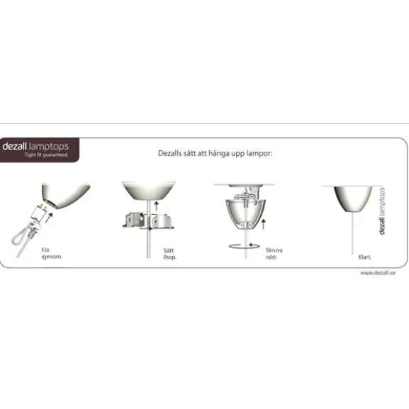 Lamptop round, blankvit 11,7cm