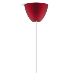 Lamptop round, mattröd 11,7cm