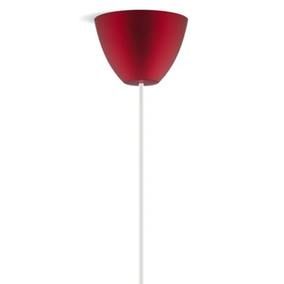 Lamptop round, mattröd 11,7cm