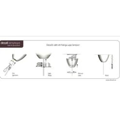 Lamptop round, mattvit 11,7cm