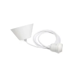 Lampupphäng textil vit TT-01, 2m