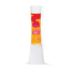 Lavalampa 40 cm gul/röd vit bas