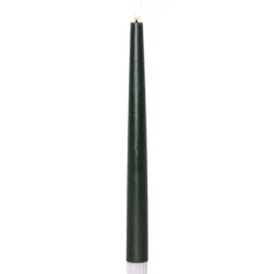 LED Antikljus 2-pack Flamme Slim Grön 28,5cm