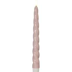 LED Antikljus 2-pack Flamme Shine Rosa 24,5cm