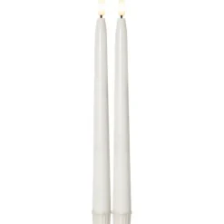 LED Antikljus 2-pack Flamme Slim Outdoor Vit 28cm