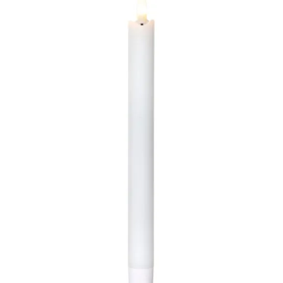 LED Antikljus 4-pack Flamme Rustic Vit 28,5cm