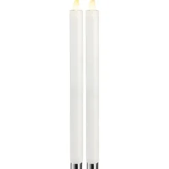 LED Antikljus 2-pack M-Twinkle Vit 30cm