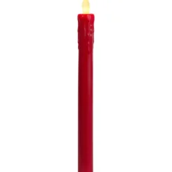 LED Antikljus 2-pack Presse Röd 25cm